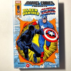 Black Panther & Captain America Marvel Legends RETRO 3.75 Hasbro Pulse Exclusive